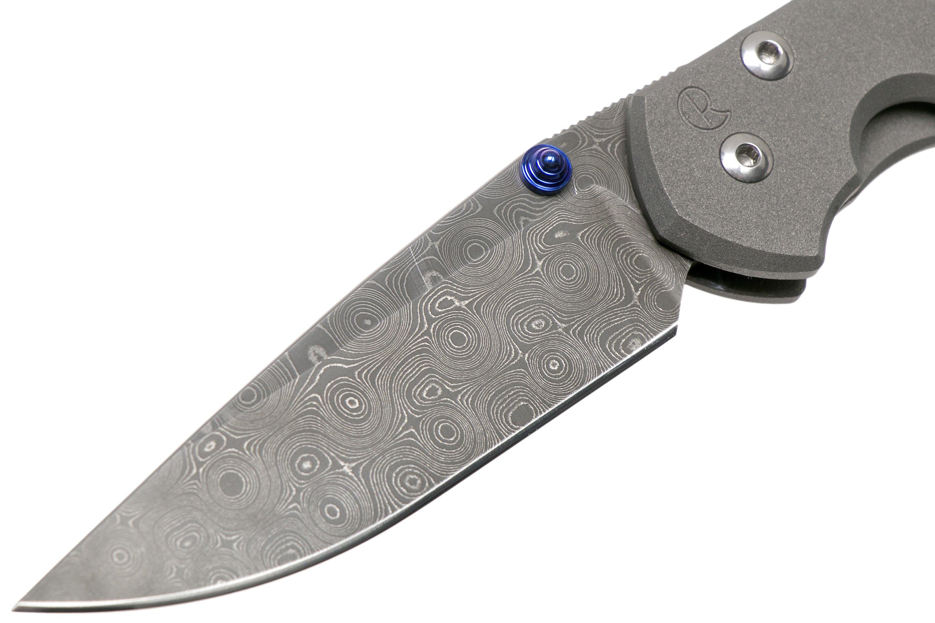 Chris Reeve Sebenza 31 Small Plain, Raindrop Damascus Drop CRS311006