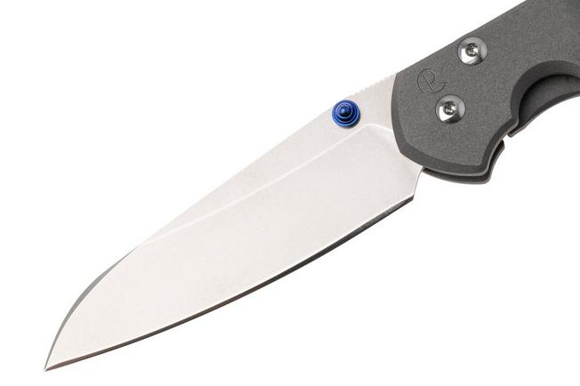 Afbeelding voor Chris Reeve Small Sebenza 31, S31-1008, Stonewashed CPM MagnaCut, Plain Insingo, Sandblasted Titanium zakmes