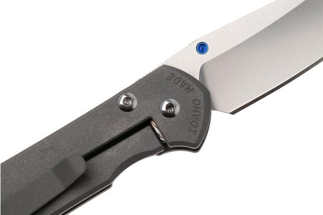 Afbeelding voor Chris Reeve Small Sebenza 31, S31-1008, Stonewashed CPM MagnaCut, Plain Insingo, Sandblasted Titanium zakmes