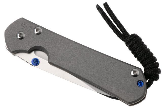 Afbeelding voor Chris Reeve Small Sebenza 31, S31-1008, Stonewashed CPM MagnaCut, Plain Insingo, Sandblasted Titanium zakmes