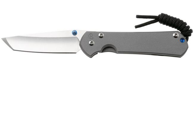 Afbeelding voor Chris Reeve Small Sebenza S31-1010 31 Stonewashed CPM Magnacut Tanto, Sandblasted Titanium, zakmes