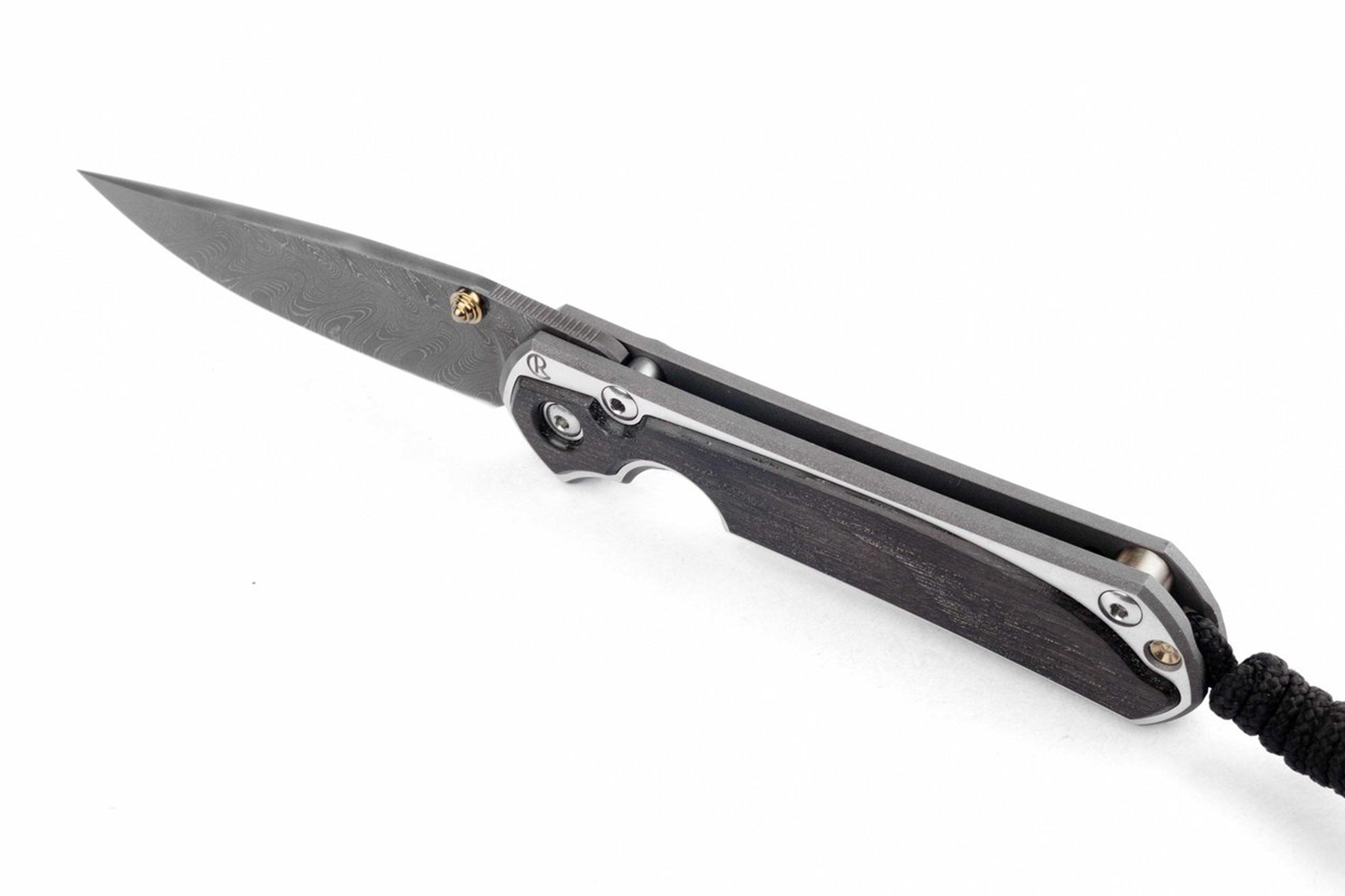 Chris Reeve Small Sebenza 31 Inlay Bog Oak Damascus Boomerang Drop Point Advantageously