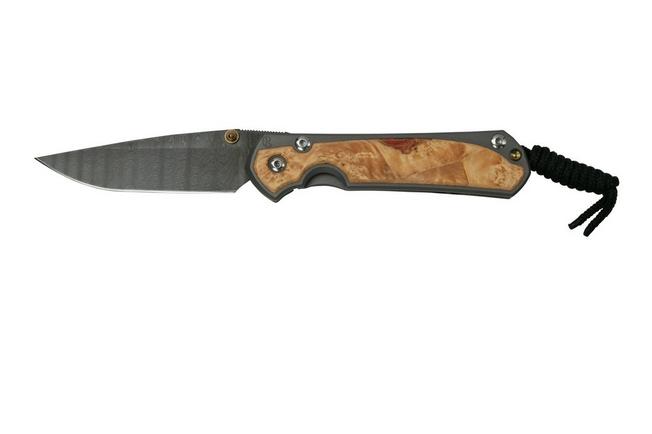 Bild für Chris Reeve Sebenza 31 Small Box Elder inlay, Ladder Damascus S31-1112 Taschenmesser