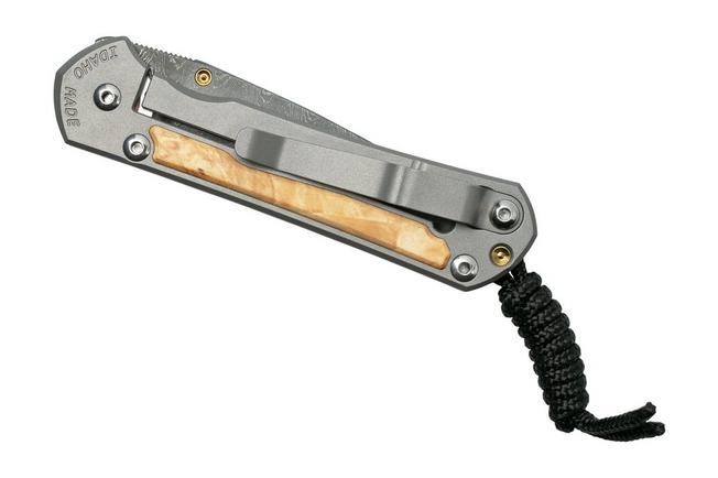 Bild für Chris Reeve Sebenza 31 Small Box Elder inlay, Ladder Damascus S31-1112 Taschenmesser
