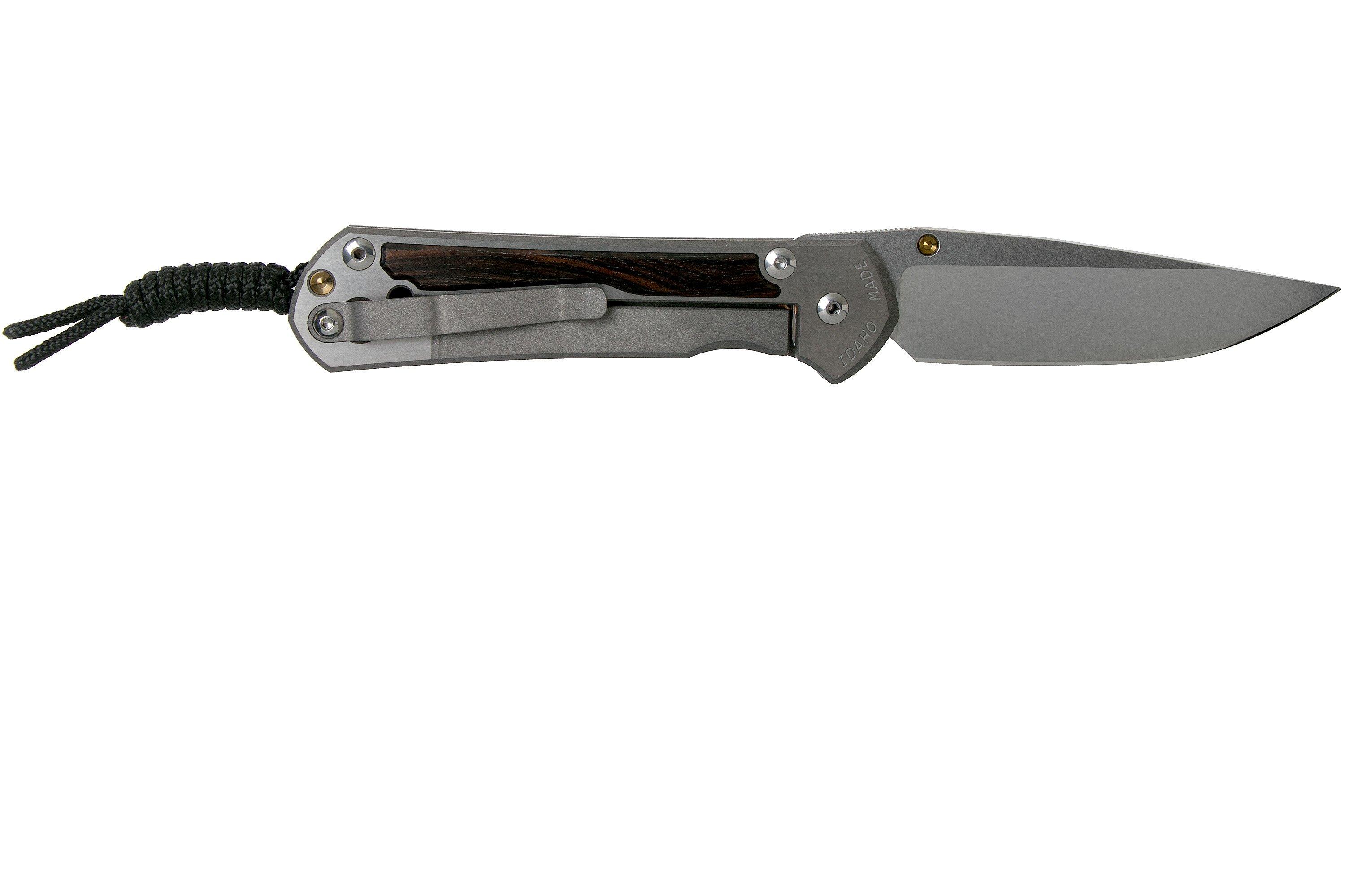 Chris Reeve Sebenza 31 Small Macassar Ebony inlay S311116 pocket knife