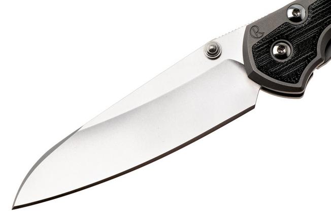 Afbeelding voor Chris Reeve Small Sebenza 31, S31-1224, Stonewashed CPM MagnaCut Insingo, Glass Blasted Titanium, Black Canvas Micarta Inlay, zakmes