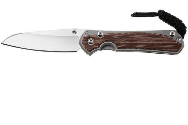 Afbeelding voor Chris Reeve Small Sebenza 31 Insingo S31-1226, Stonewashed CPM MagnaCut, Glass Blasted Titanium, Black Canvas Micarta Inlay, zakmes