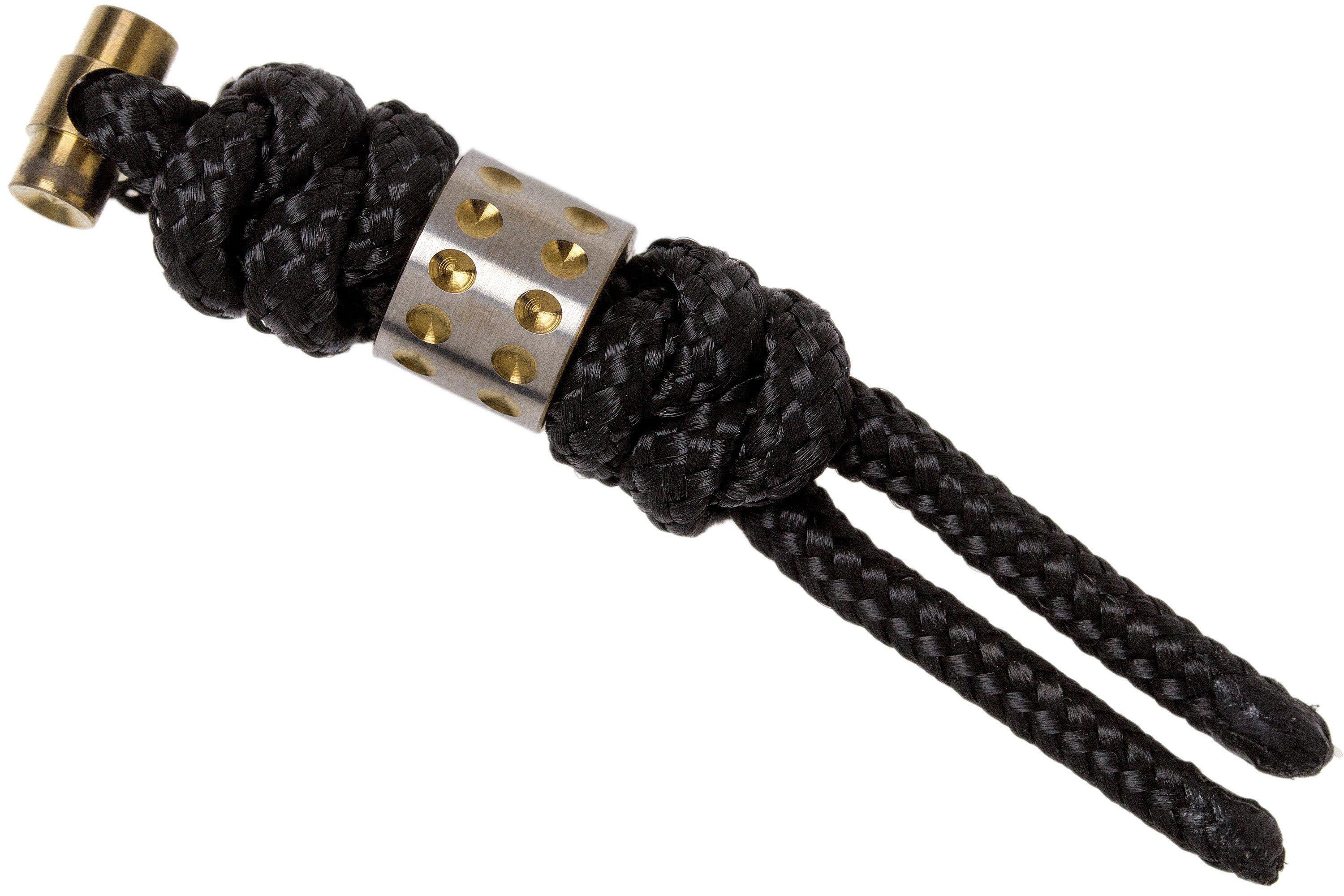 Chris Reeve Small Sebenza Lanyard with dot bead black/gold S317010