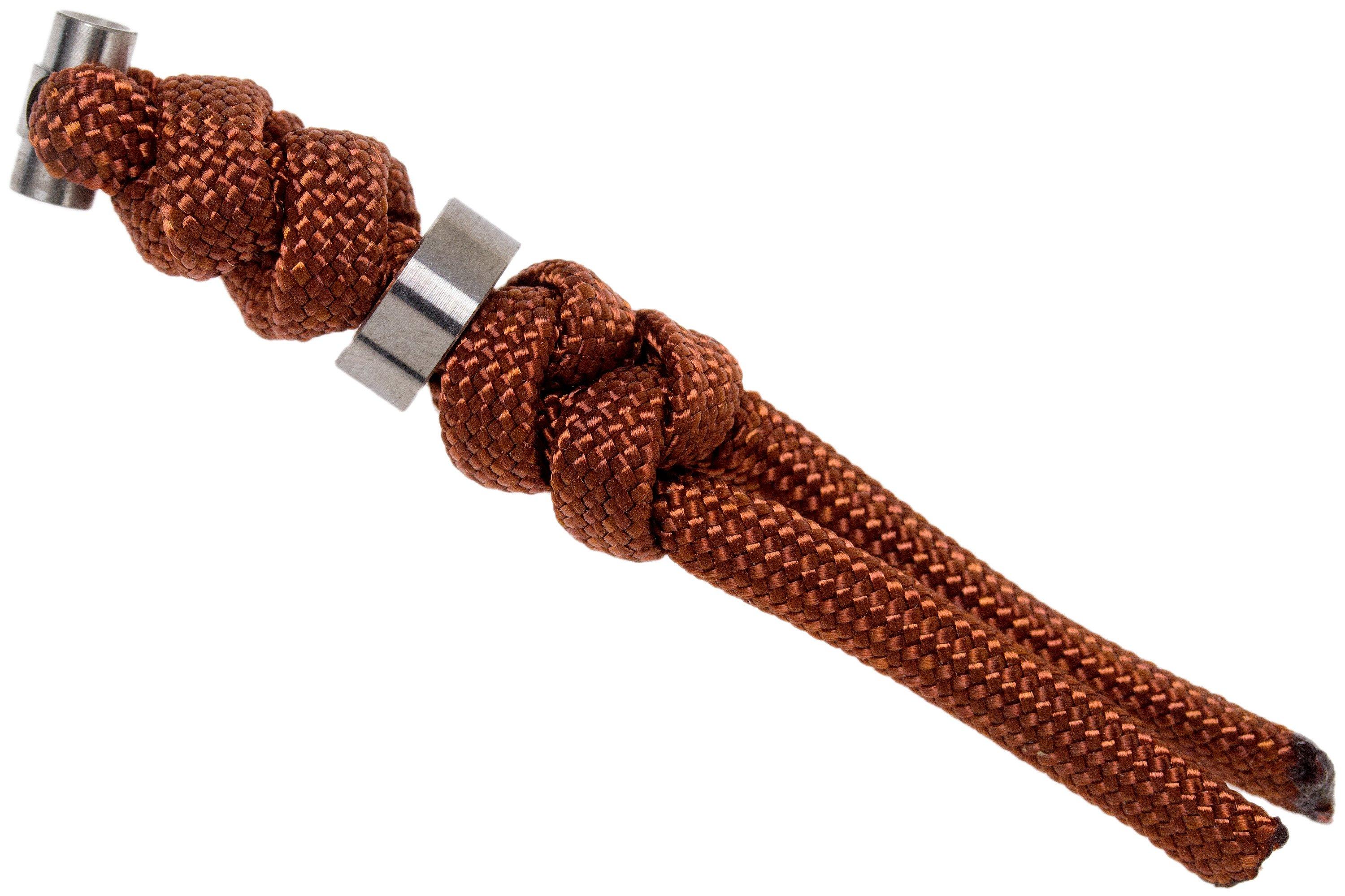 Chris Reeve Small Sebenza Lanyard with bead rust/silver S317056