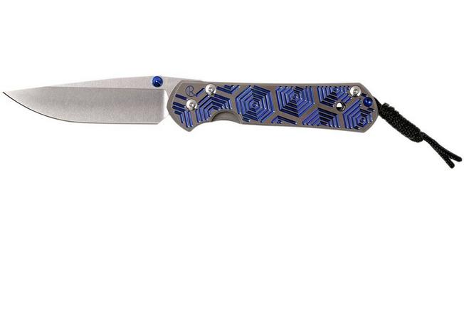 Image for Chris Reeve Large Sebenza 21 Hex in Blue CGG L21-1042 pocket knife
