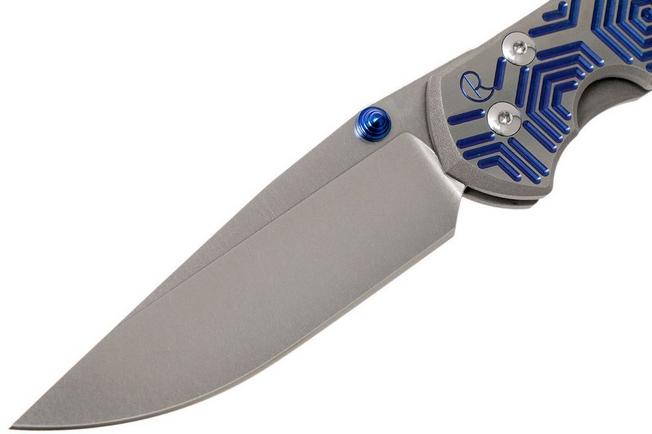 Image for Chris Reeve Large Sebenza 21 Hex in Blue CGG L21-1042 pocket knife