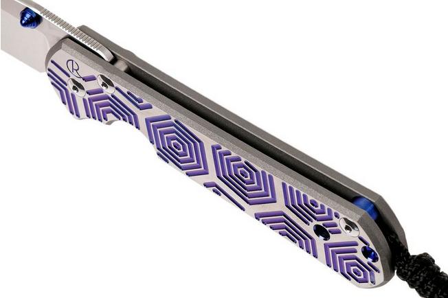 Image for Chris Reeve Large Sebenza 21 Hex in Blue CGG L21-1042 pocket knife
