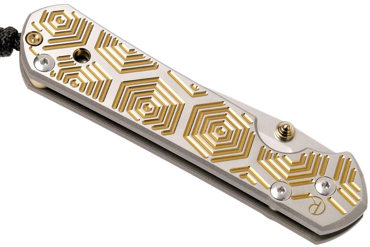 Chris Reeve Large Sebenza 21 Hex in Gold CGG L21-1042