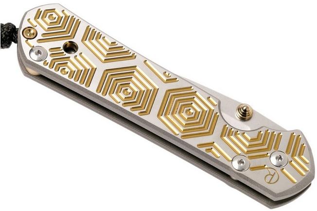 Image for Chris Reeve Large Sebenza 21 Hex in Gold CGG L21-1042