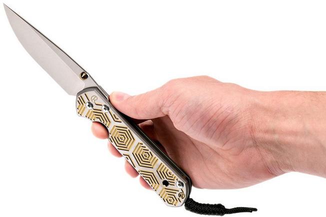 Image for Chris Reeve Large Sebenza 21 Hex in Gold CGG L21-1042