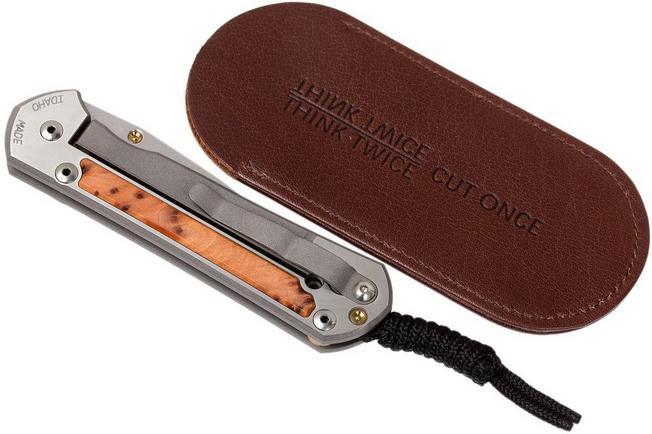 Image for Chris Reeve Large Sebenza 21 Thuya inlay L21-1170 pocket knife