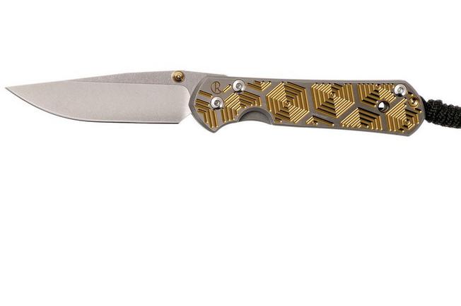 Image for Chris Reeve Small Sebenza 21 Hex in Gold CGG S21-1042 pocket knife