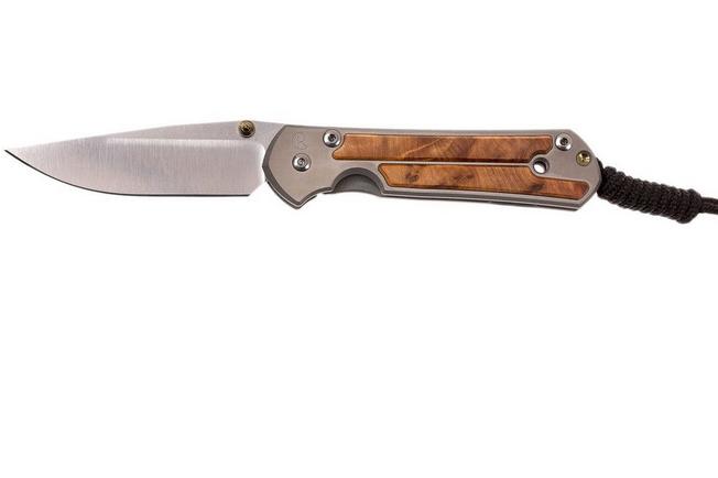 Image for Chris Reeve Small Sebenza 21 Thuya inlay S21-1170 pocket knife