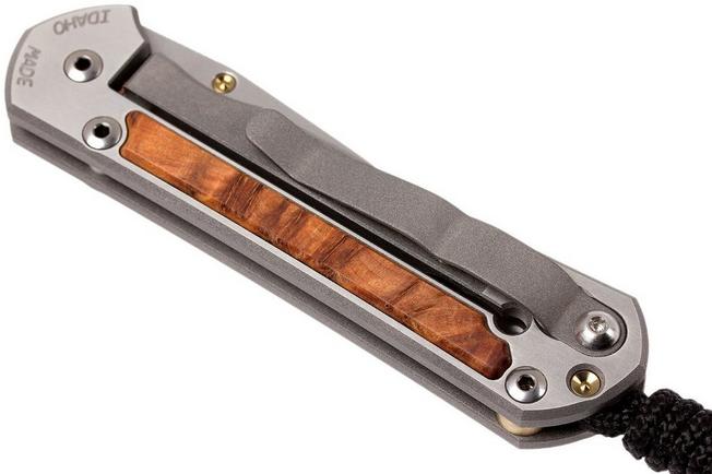 Image for Chris Reeve Small Sebenza 21 Thuya inlay S21-1170 pocket knife