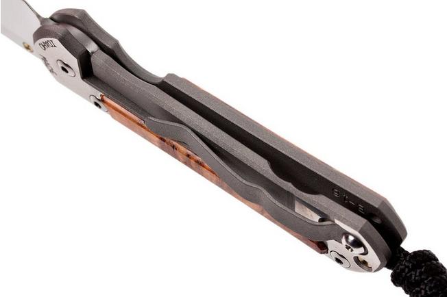 Image for Chris Reeve Small Sebenza 21 Thuya inlay S21-1170 pocket knife