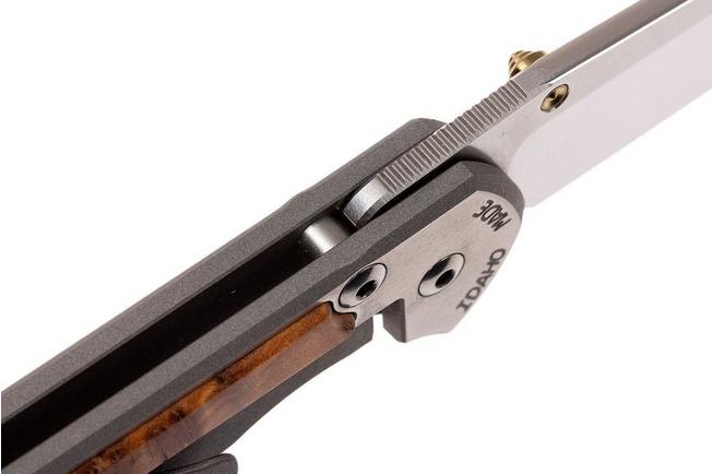 Image for Chris Reeve Small Sebenza 21 Thuya inlay S21-1170 pocket knife