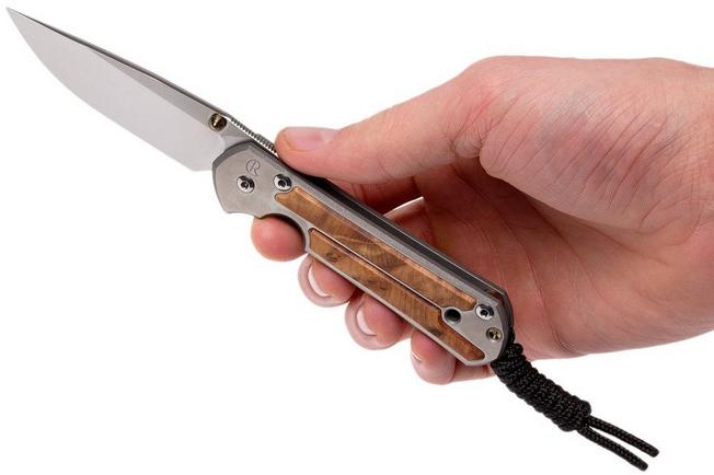 Image for Chris Reeve Small Sebenza 21 Thuya inlay S21-1170 pocket knife