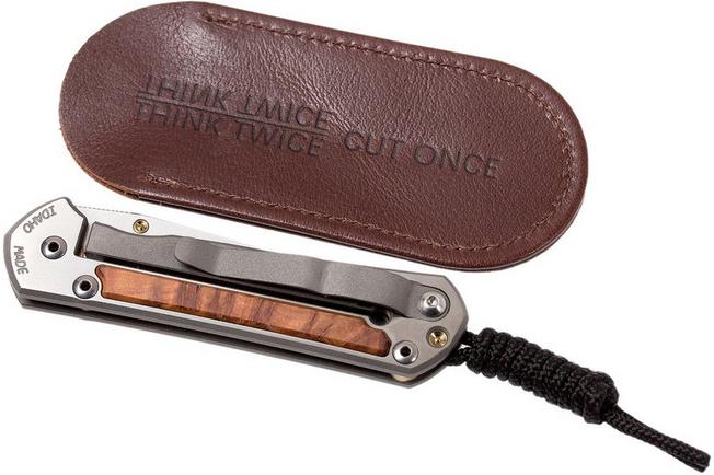Image for Chris Reeve Small Sebenza 21 Thuya inlay S21-1170 pocket knife