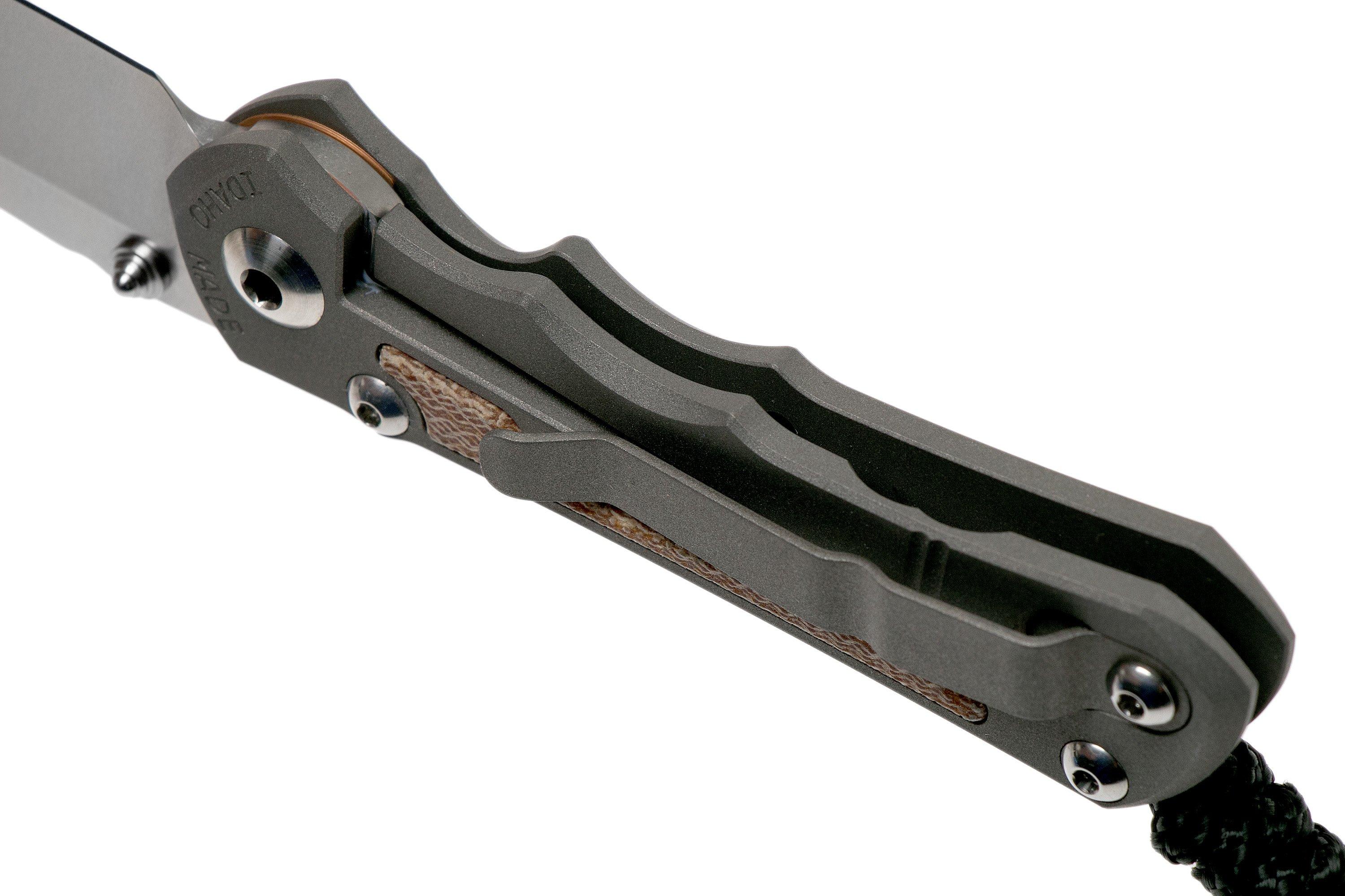 Chris Reeve Small Inkosi Tanto Natural Micarta Inlays SIN1046 zakmes