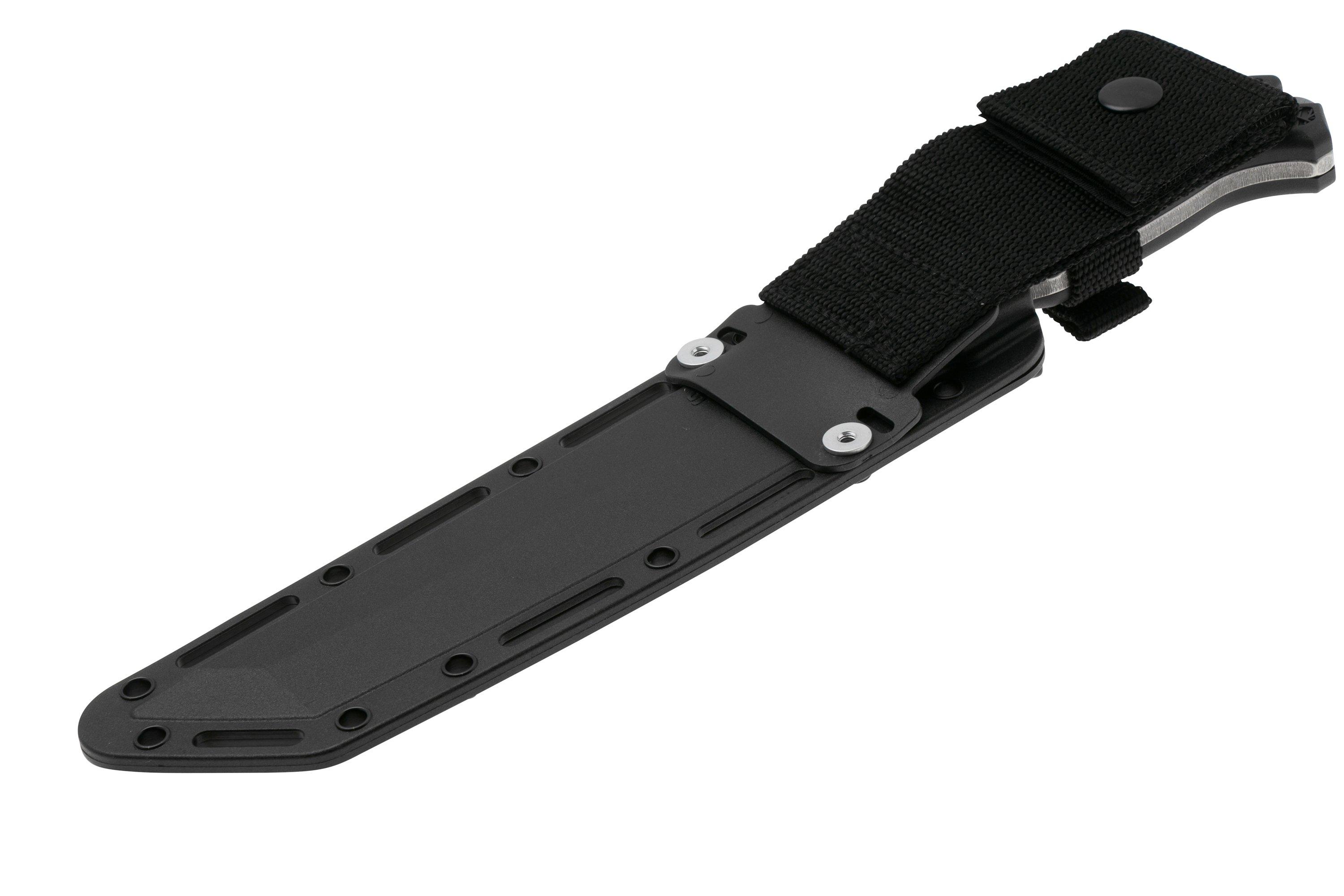 Cold Steel Standard Warcraft Tanto 13SSB, Stonewashed 4034 SS, Black ...