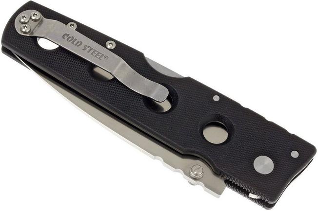 HOLD OUT 6 BLADE FULL SERRATED EDGE BLK S35VN