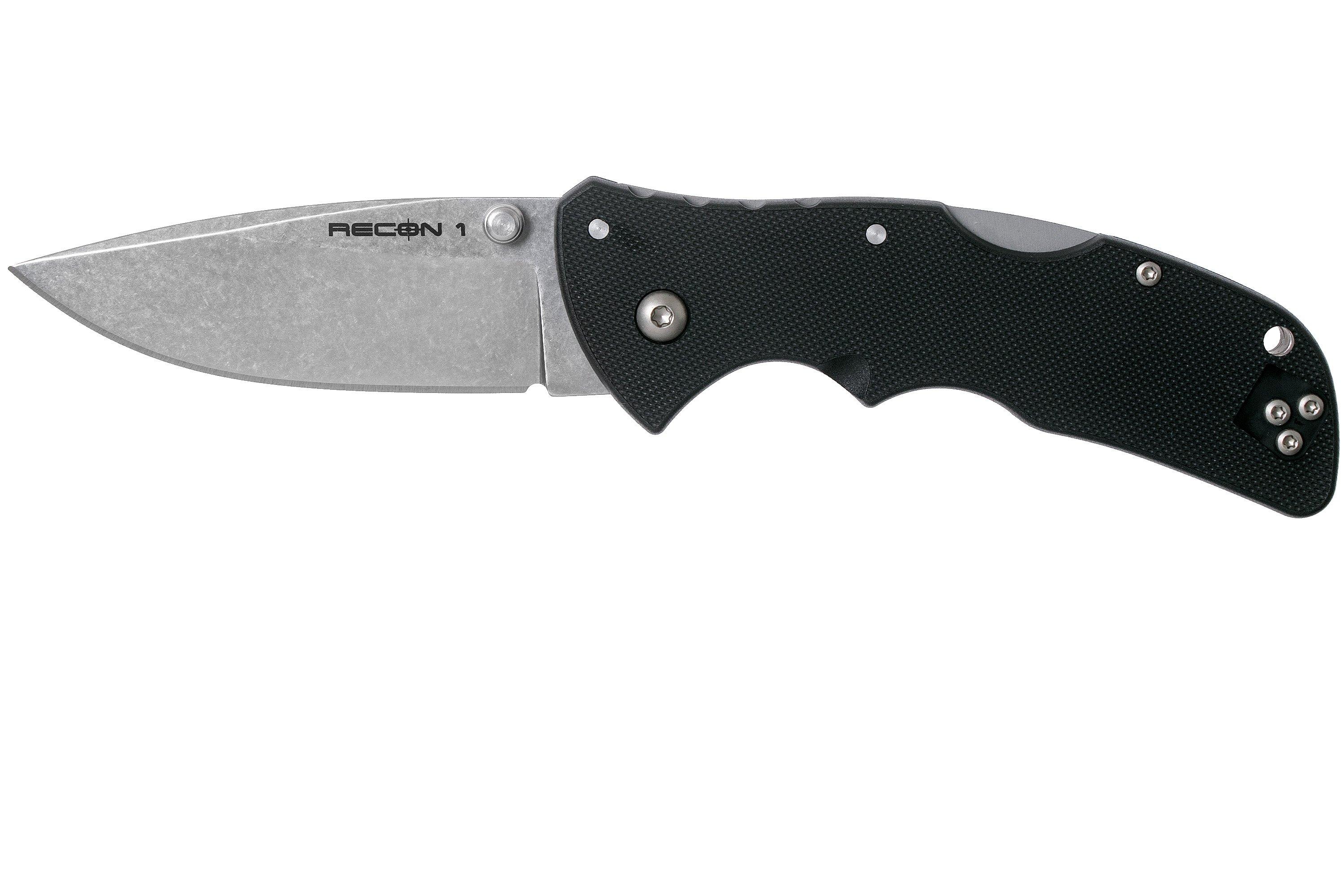 Cold Steel Mini Recon 1 AUS10A Spear Point, Plain Edge 27BAS pocket ...