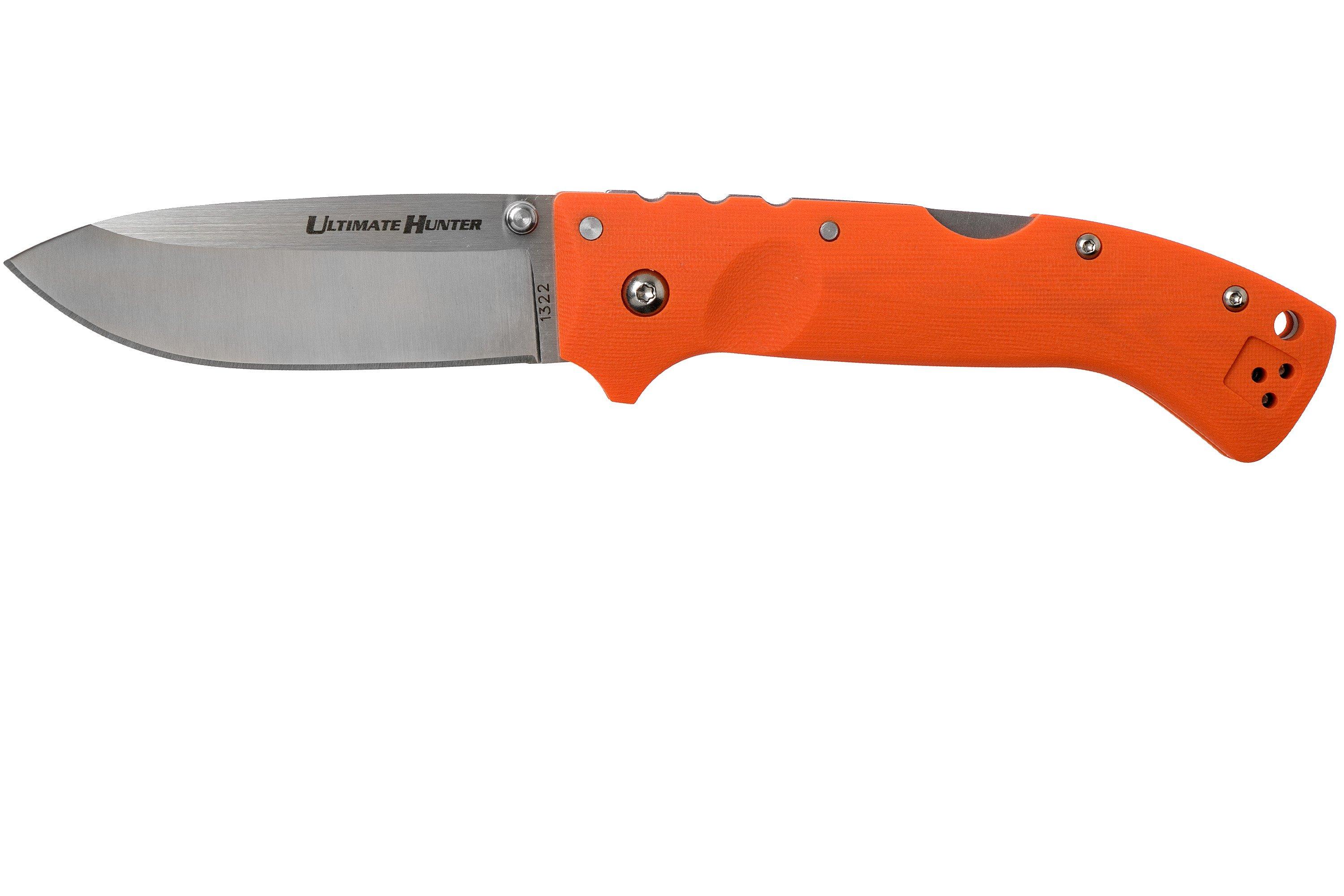 Cold Steel Ultimate Hunter 30URY S35VN Orange plain edge pocket knife