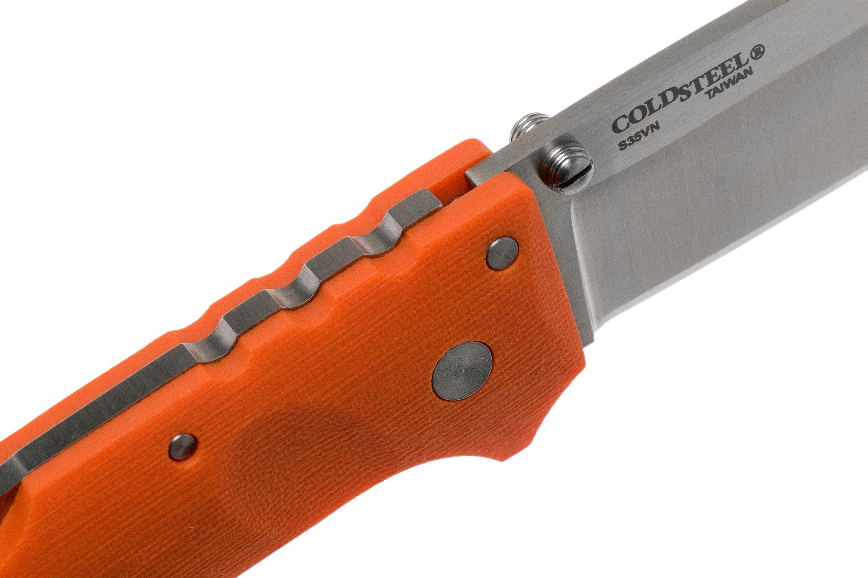 Cold Steel Ultimate Hunter 30URY S35VN Orange plain edge pocket knife