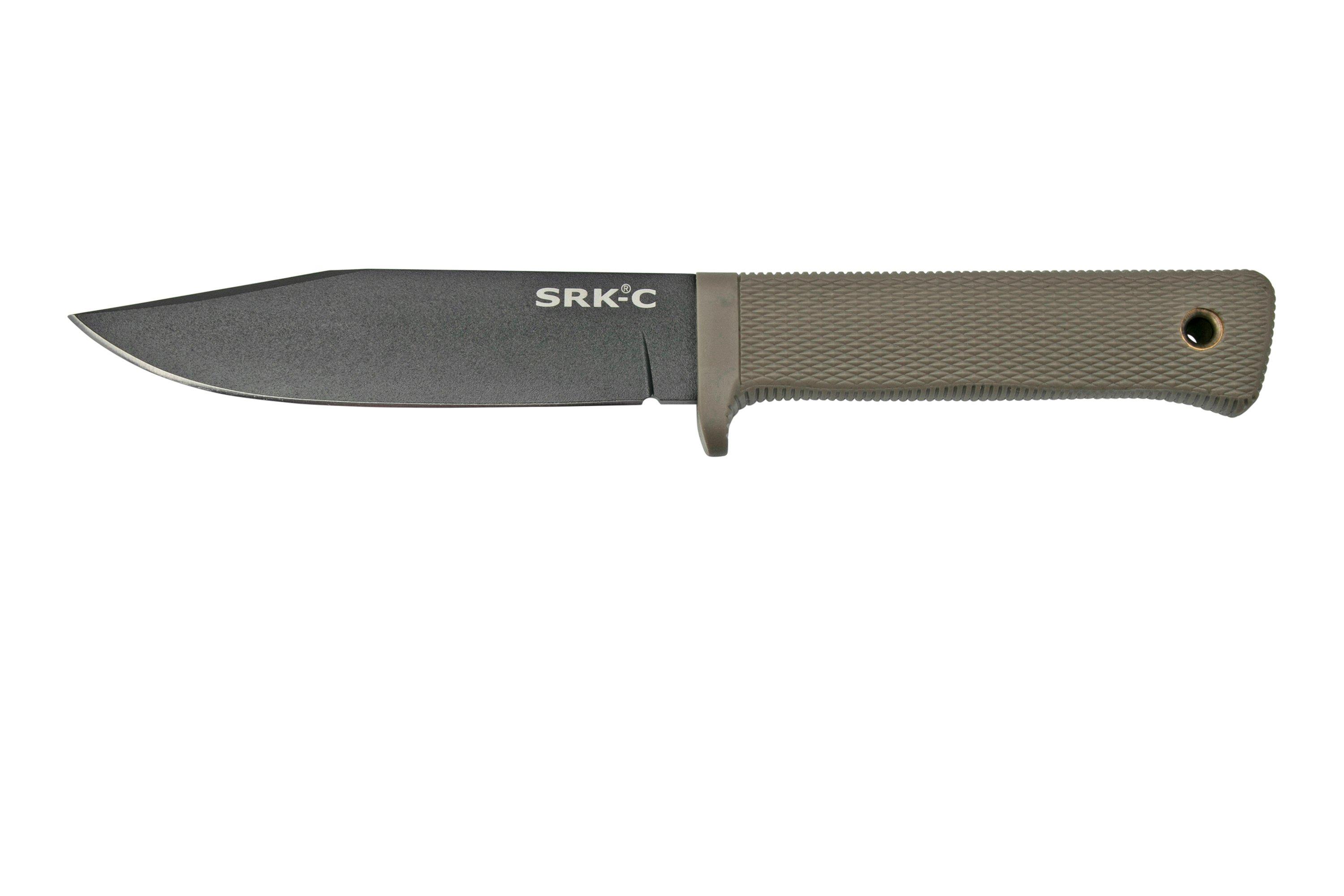 Cold steel srk compact 49lckddebk dark earth survival knife