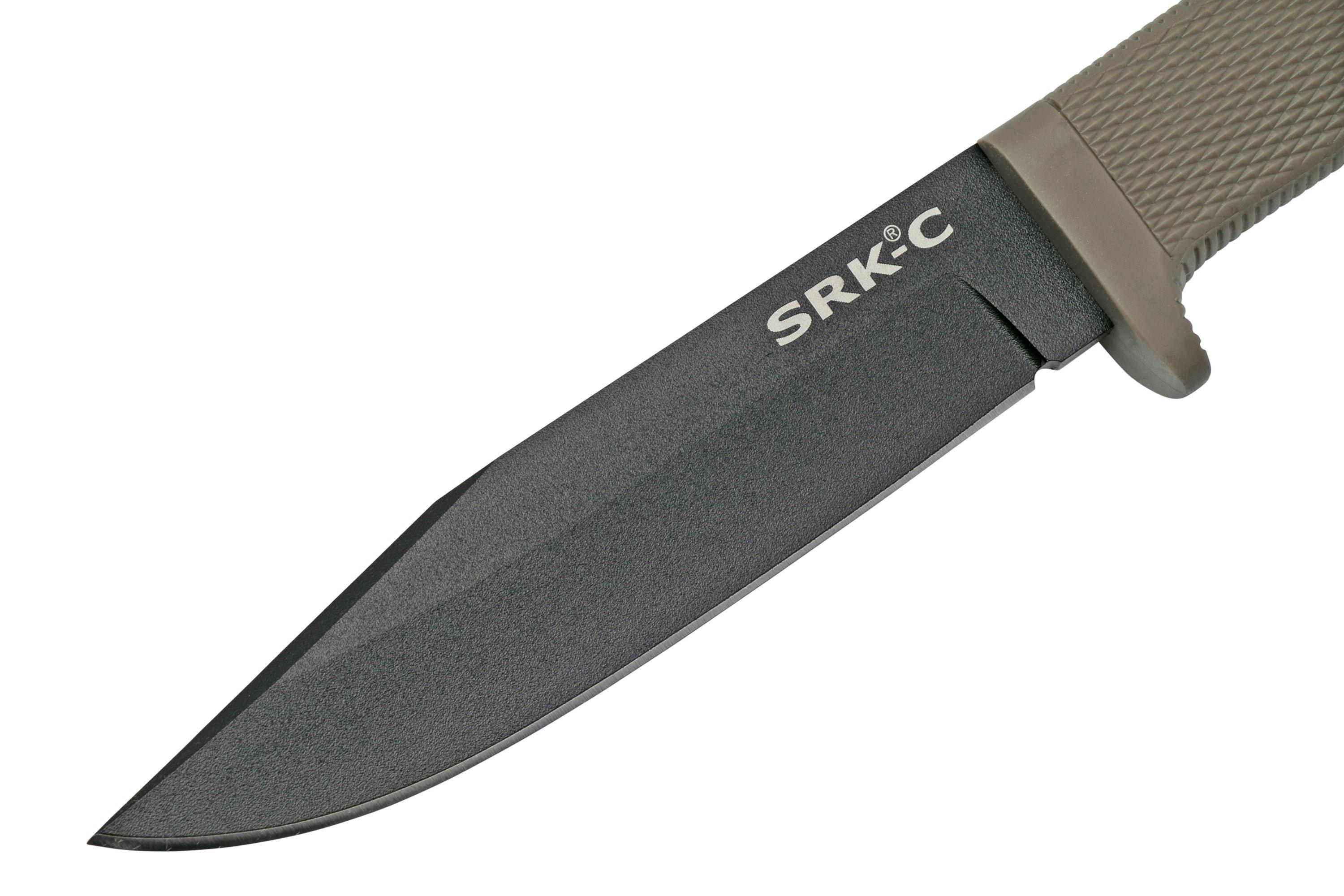 Cold Steel SRK Compact 49LCKDDEBK, Dark Earth, survival knife ...