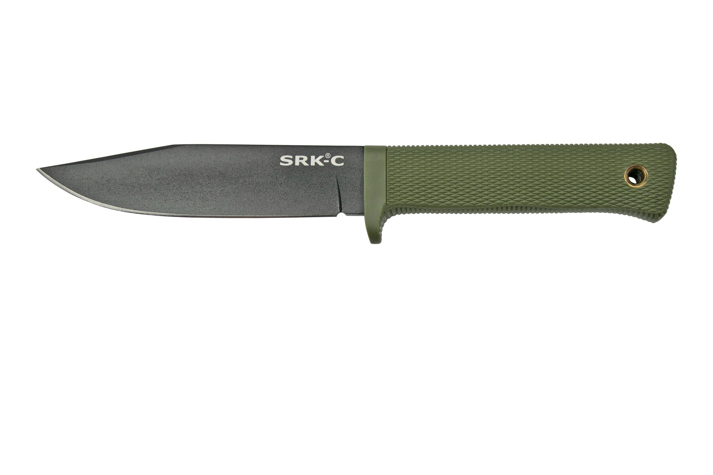 Cold Steel SRK Compact 49LCKDODBK OD Green Survival Knife   CS49LCKDODBK 01 Coldsteel