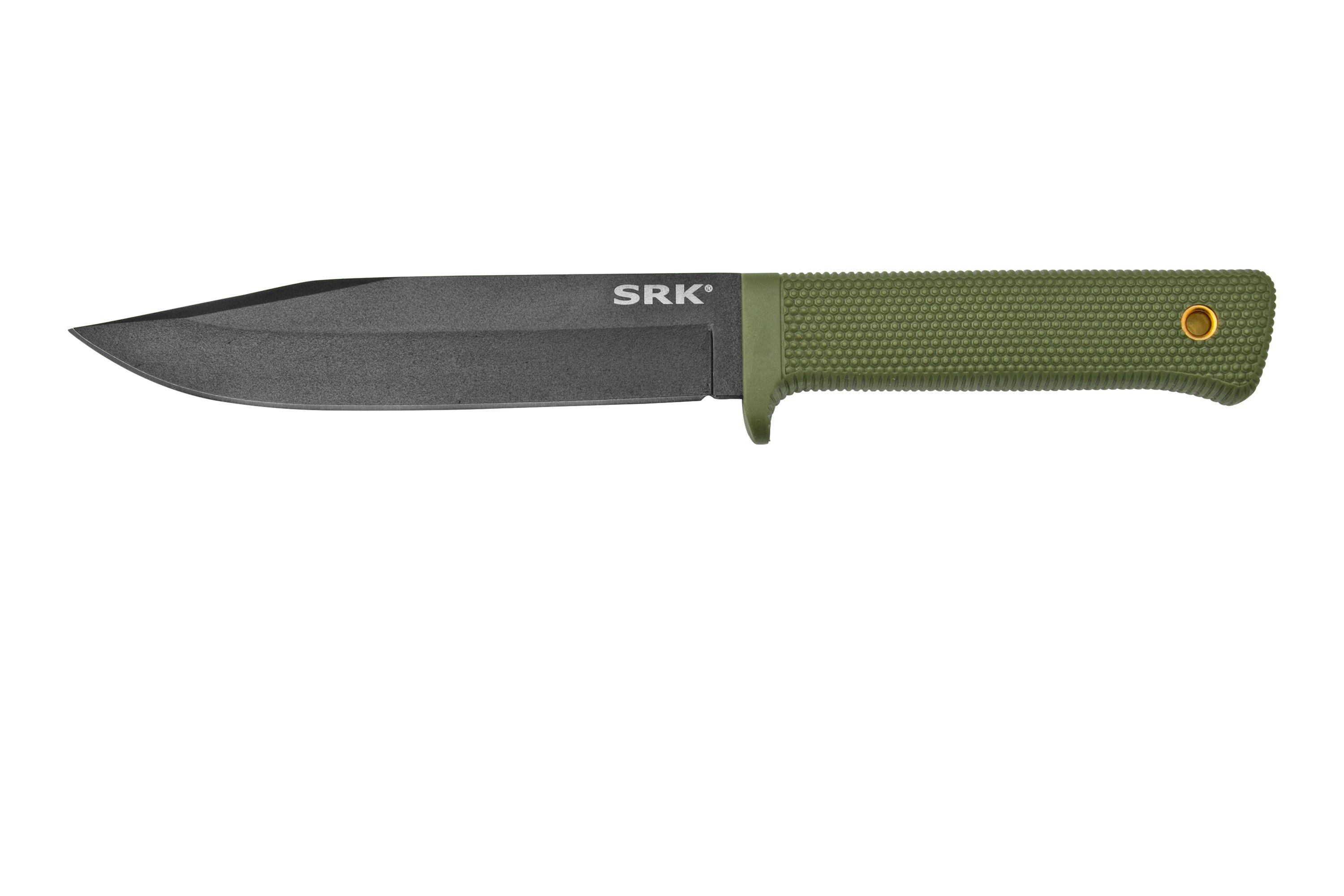 Cold steel srk 49lckodbk od green fixed knife advantageously