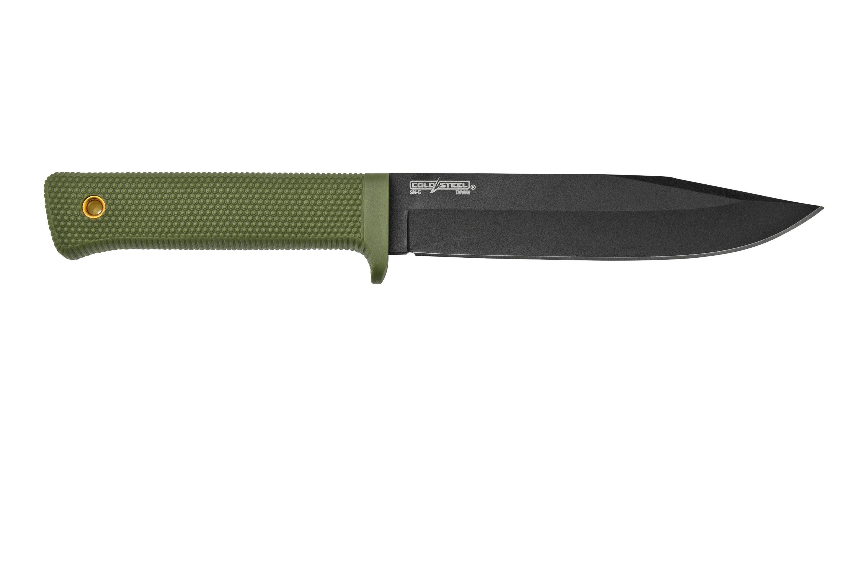 Cold steel srk 49lckodbk od green fixed knife advantageously