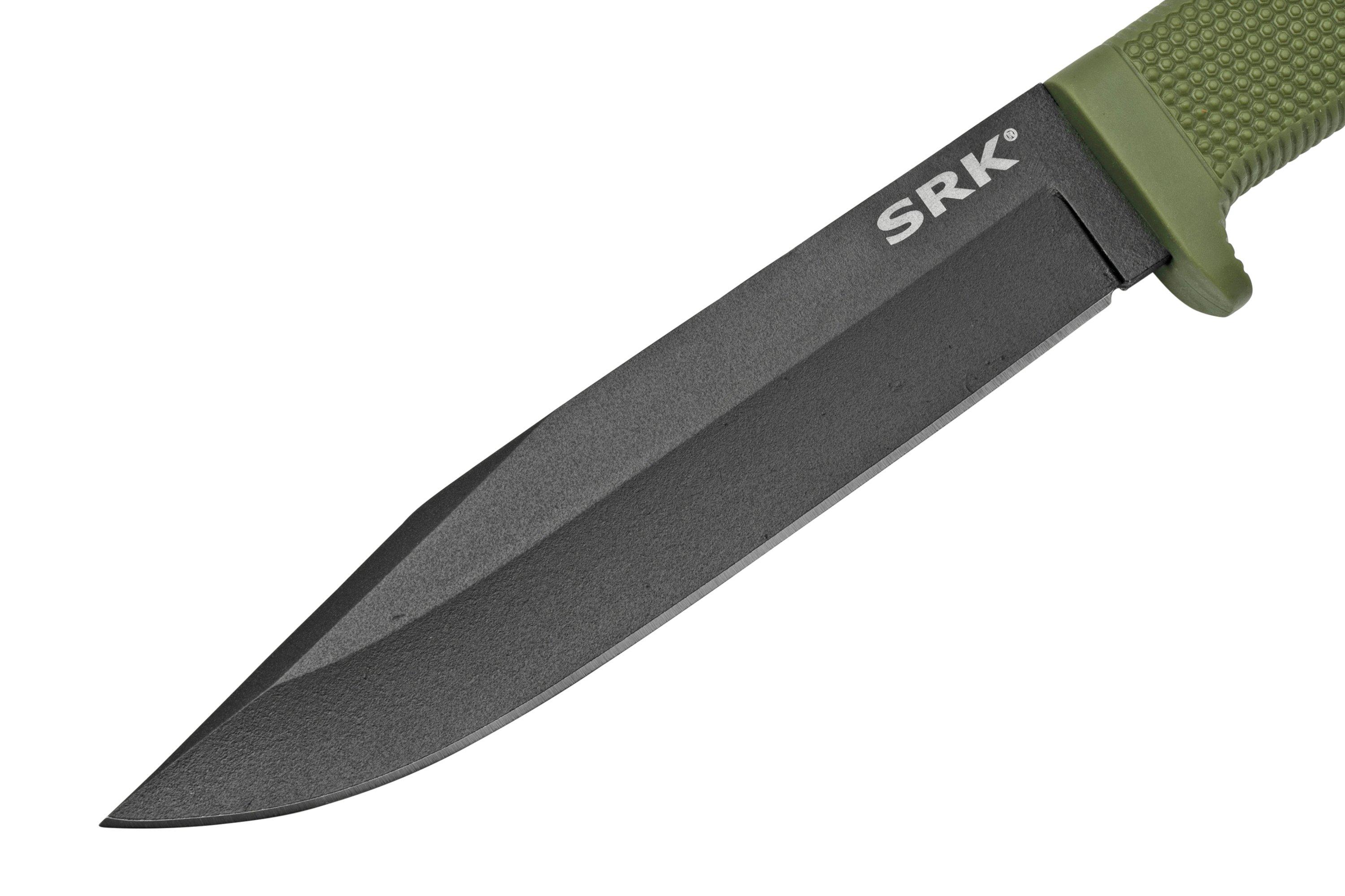 Cold steel srk 49lckodbk od green fixed knife advantageously