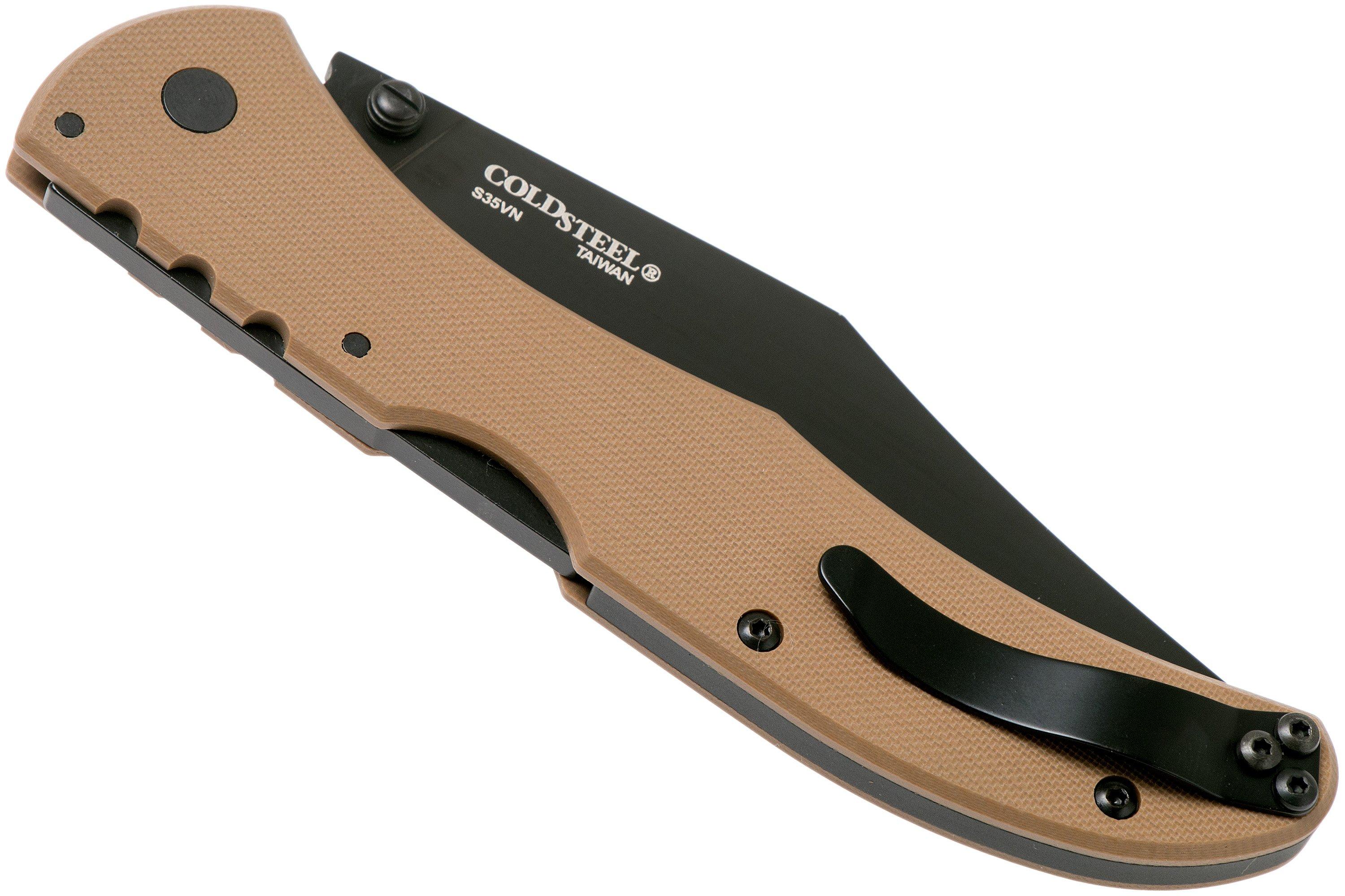 Cold Steel Broken Skull II S35VN pocket knife 54S2A, coyote