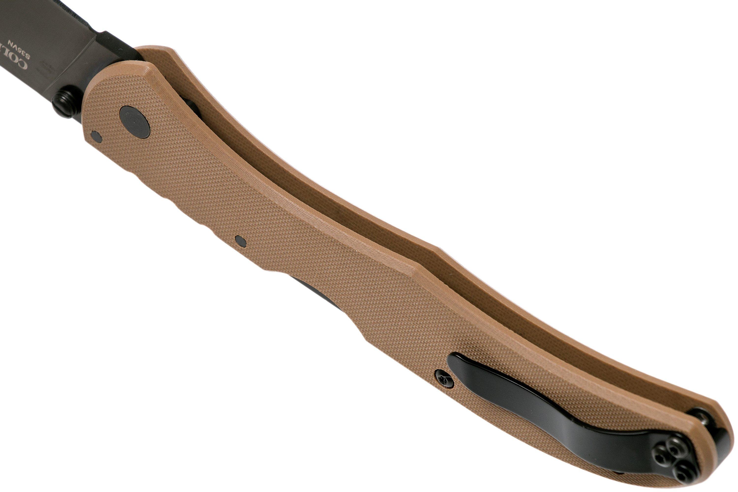 Cold Steel Broken Skull II S35VN pocket knife 54S2A, coyote tan ...