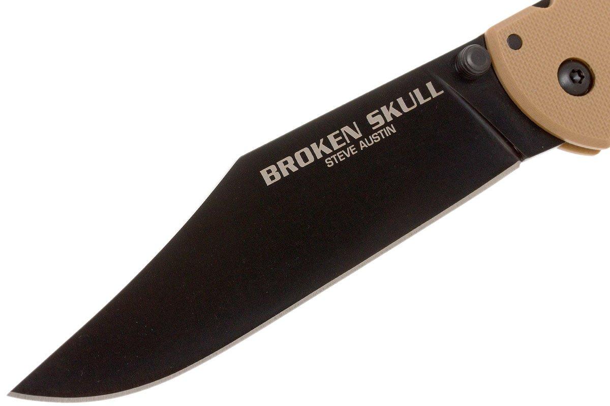 Cold Steel Broken Skull II pocket knife, coyote tan | Advantageously ...