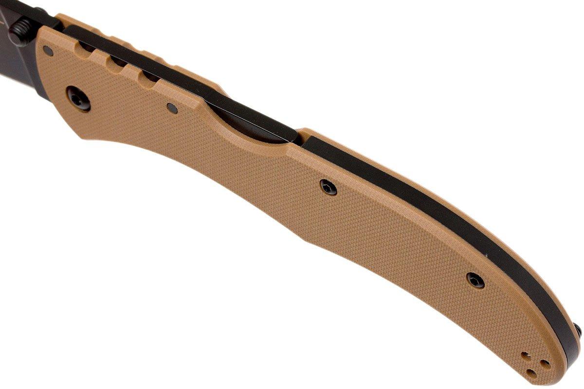 Cold Steel Broken Skull II pocket knife, coyote tan Advantageously