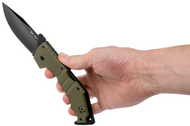 Image for Cold Steel AK-47 CPM S35VN OD Green 58MVG pocket knife