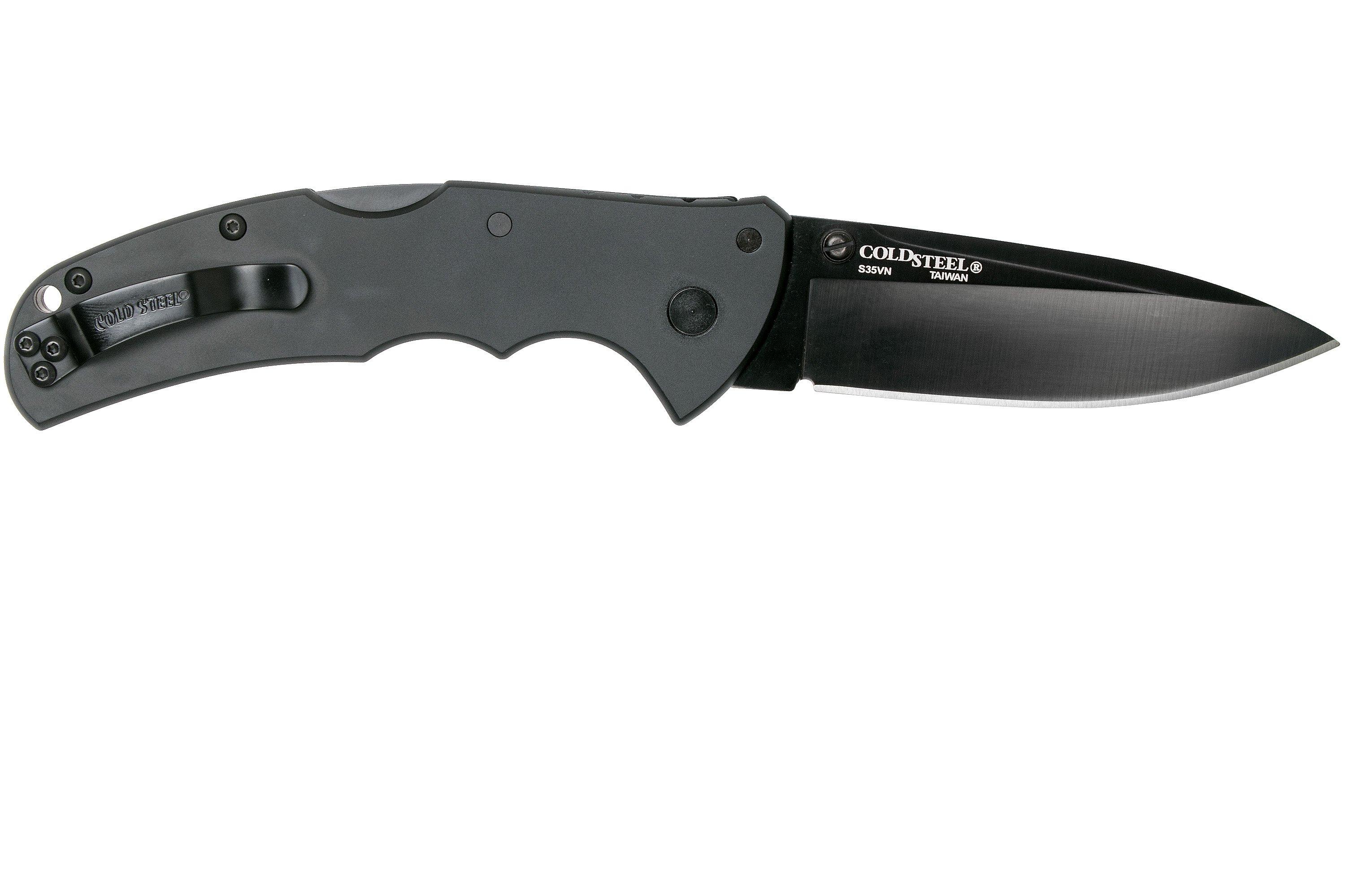 Cold Steel Code 4 Spear Point 58PAS Black/Black CPM S35VN plain edge