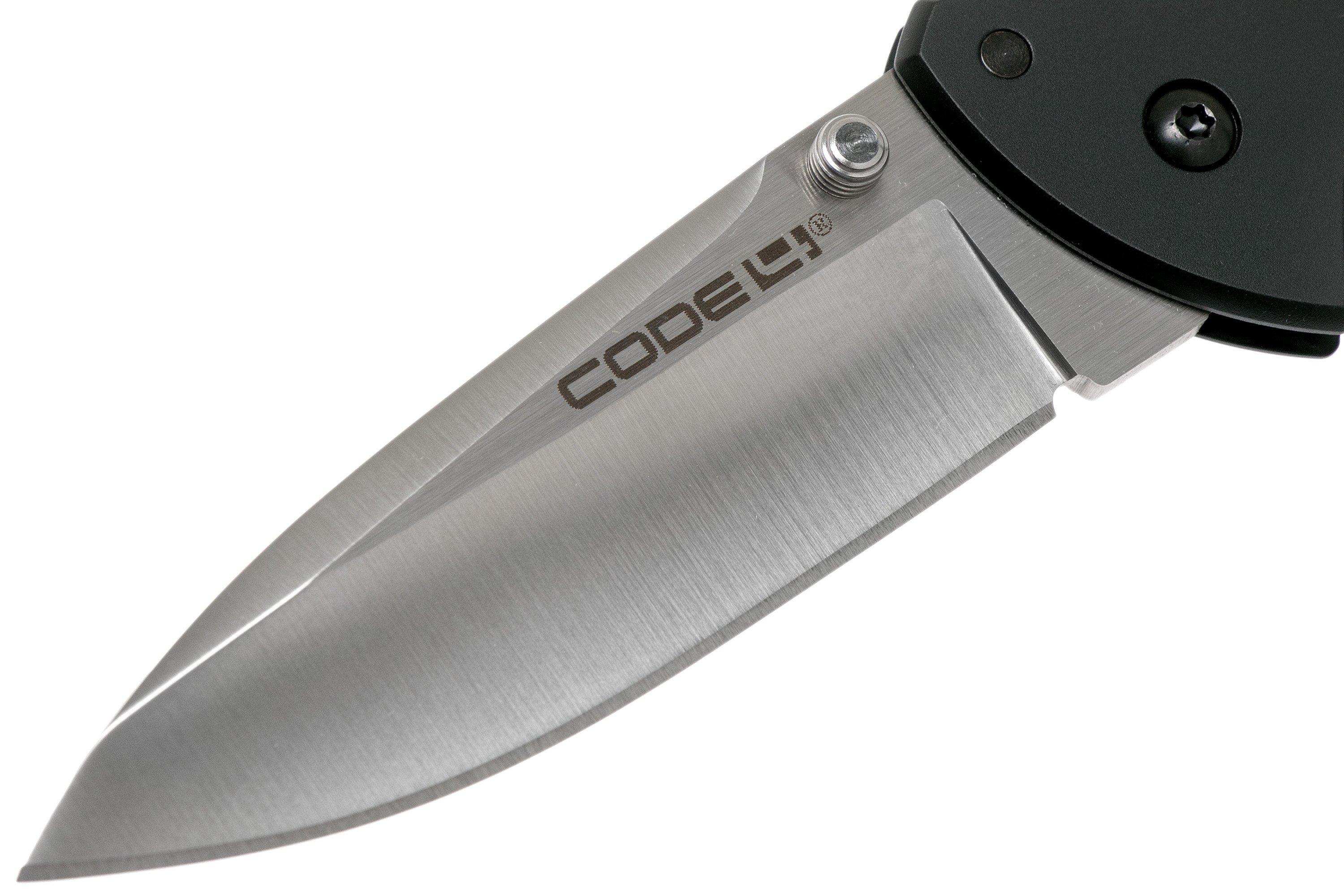 Cold Steel Code 4 Spear Point 58PAS Black CPM S35VN plain edge, pocket