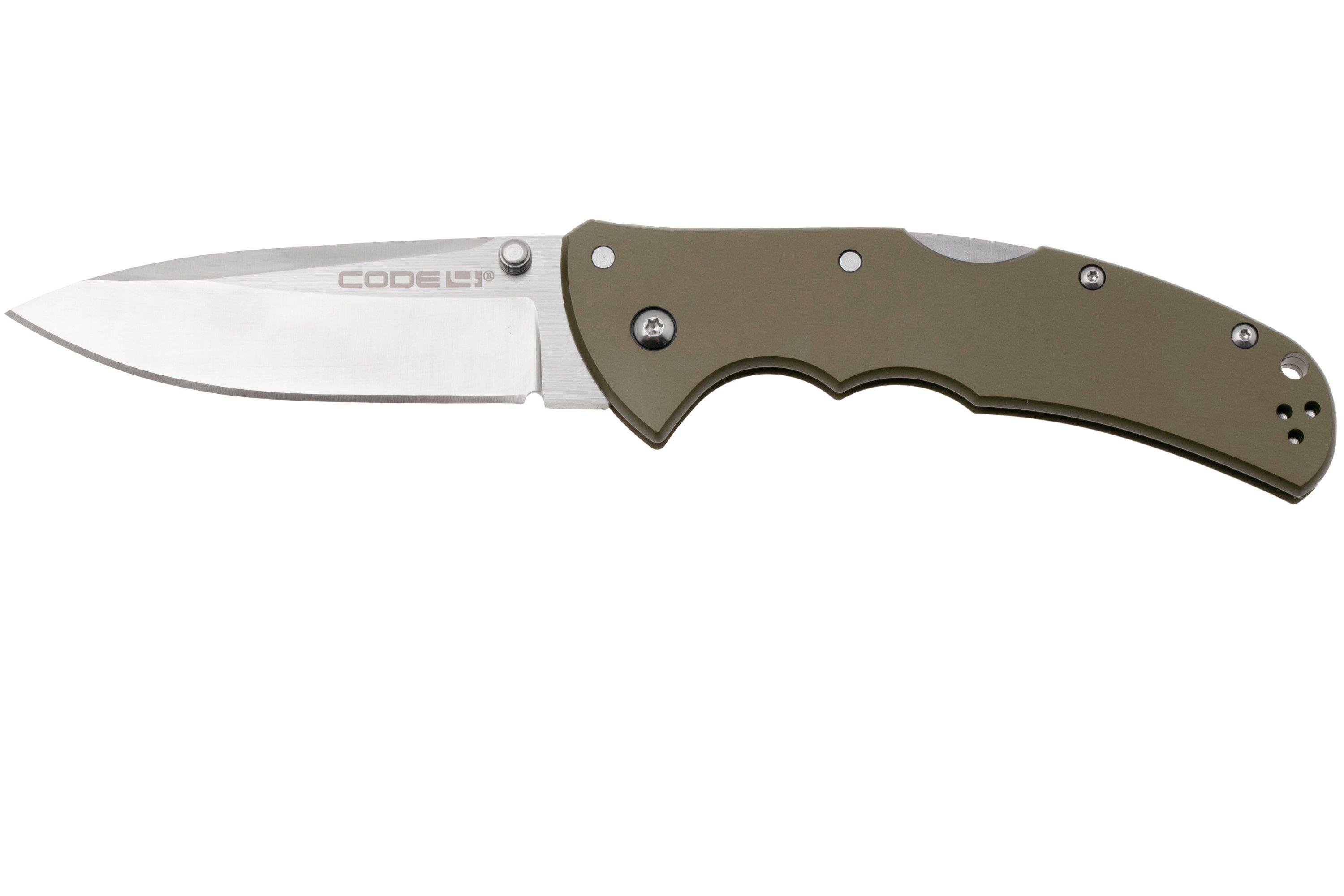 CQ3、CQ 4+、CQＣ+ Cold Steel Code 4 Spear Point 58PS CPM S35VN plain edge, zakmes