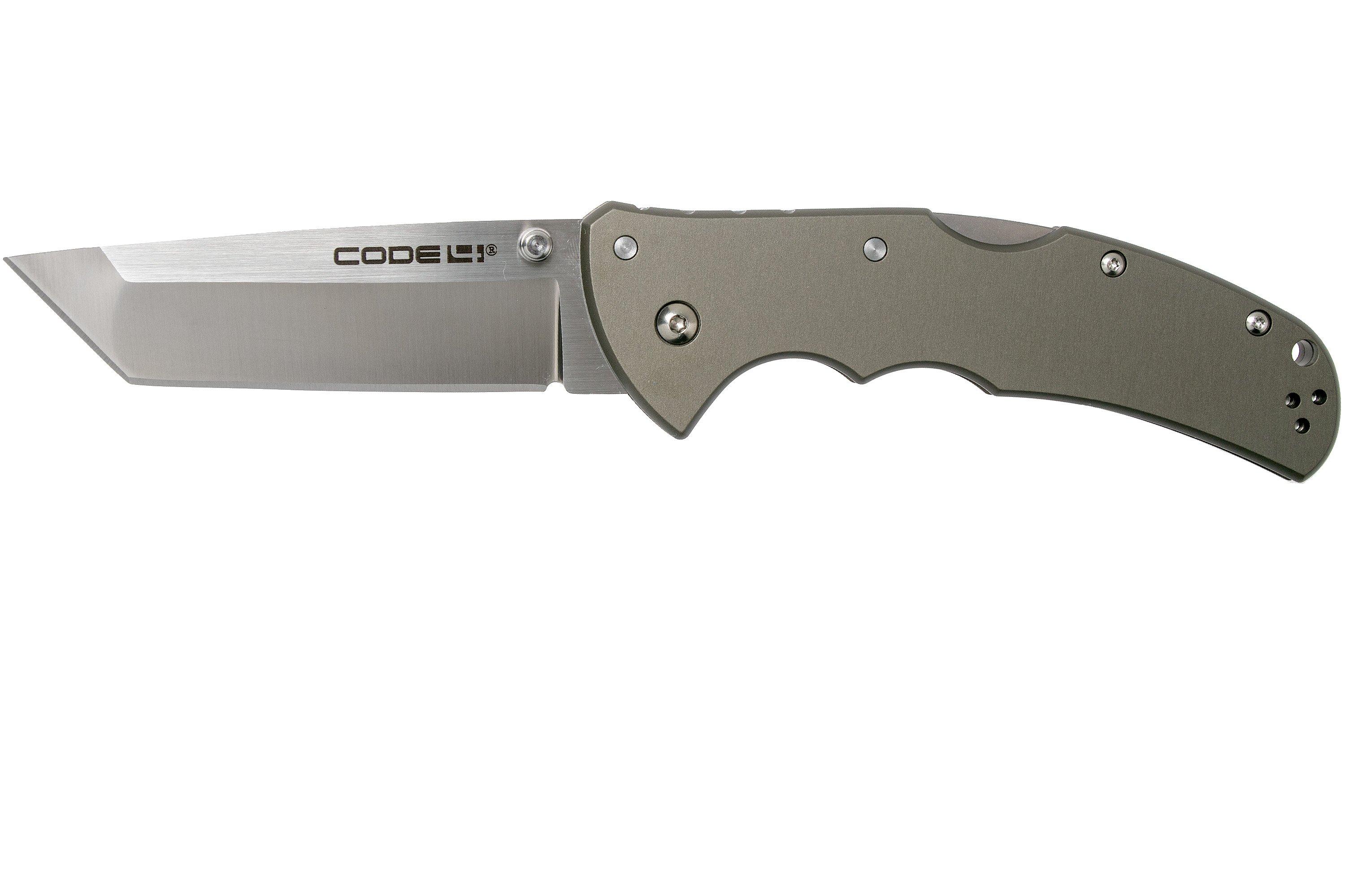 Cold Steel Code 4 Tanto 58PT CPM S35VN plain edge, pocket knife ...
