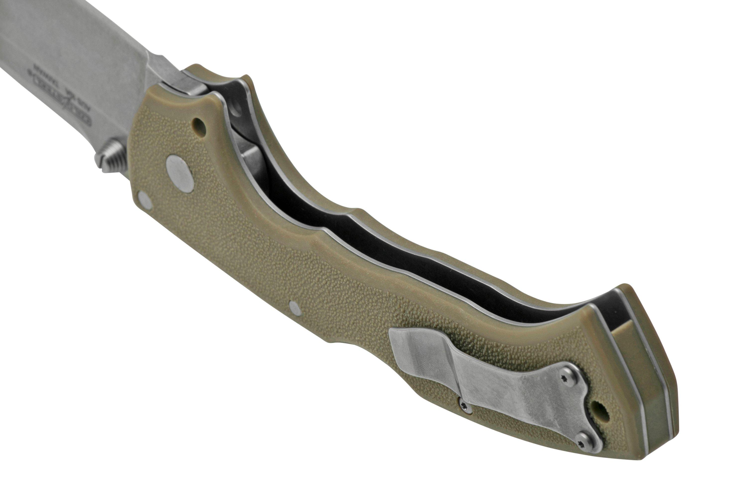 Cold Steel 4 Max Scout 62RQDESW Dark Earth pocket knife, Andrew Demko design Advantageously