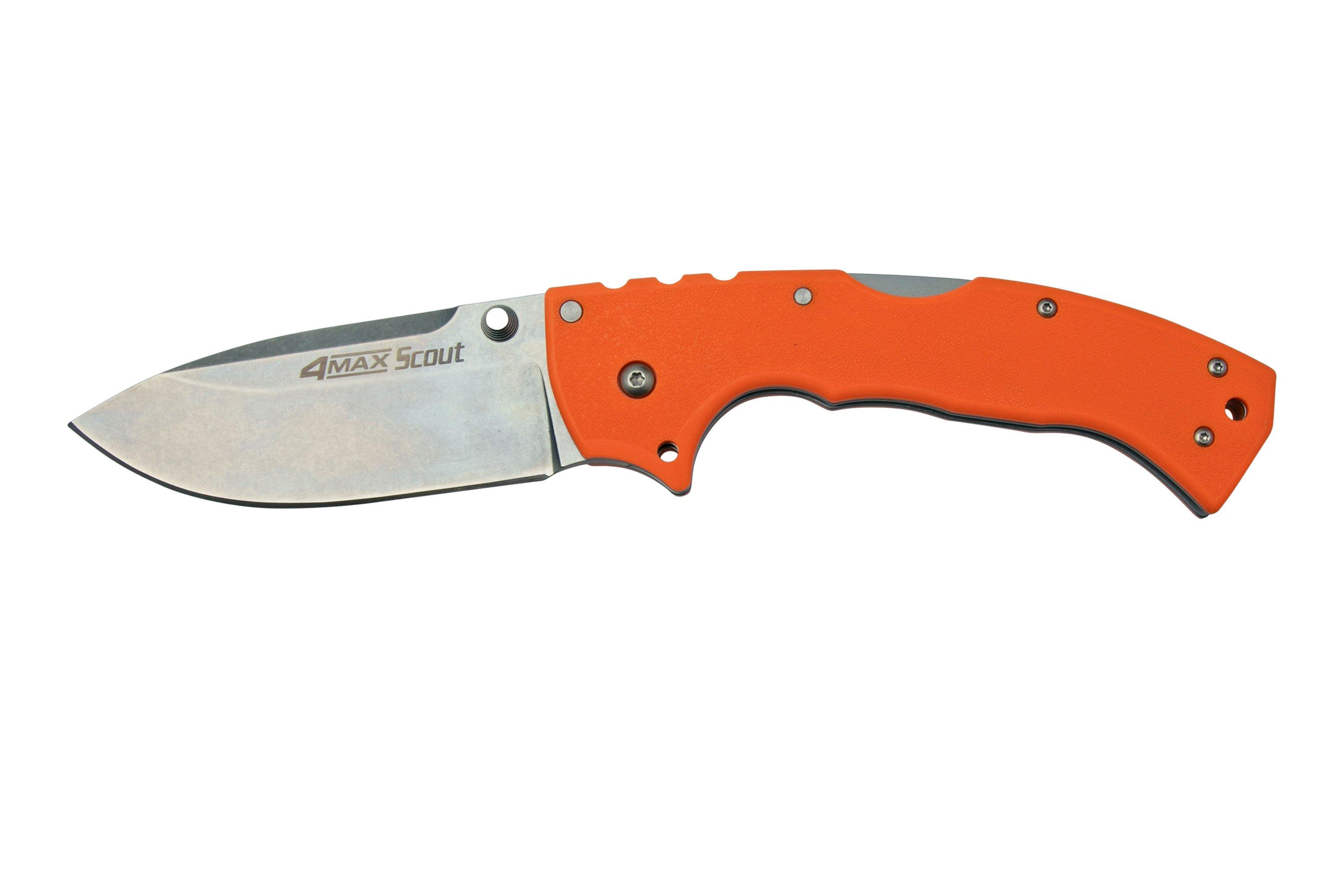 Cold Steel 4 Max Scout 62RQORSW Orange pocket knife, Andrew Demko